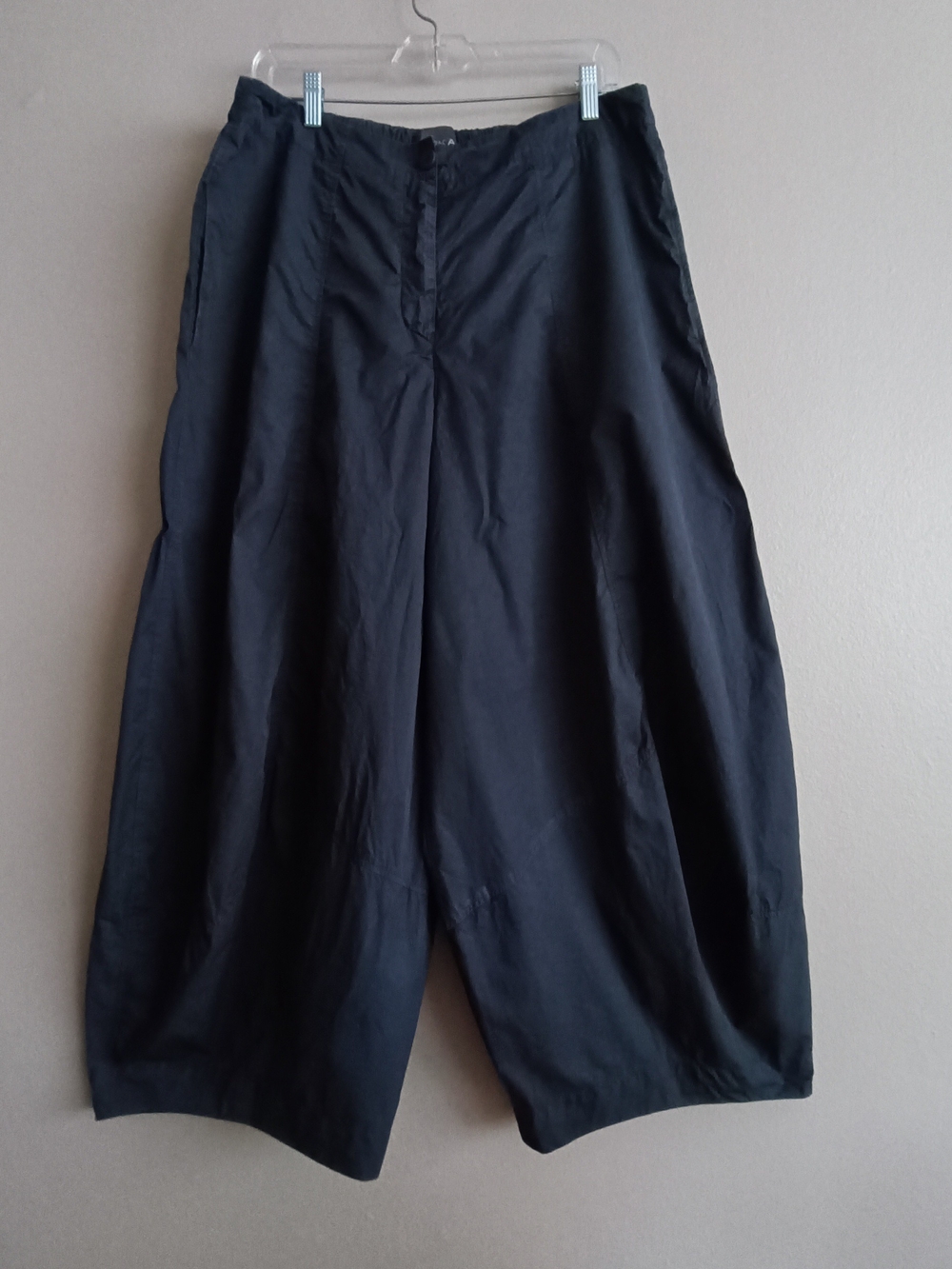 OSKA Dark Grey Barrel Leg Balloon Pants Lagenlook Size IV (US 14/16)